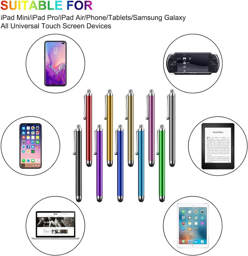 SLKIJDHFB Stylus Pens for Touch Screens, 20 Pack Universal Capacitive Touch Screen Pens for iPad,Tablets,Samsung Galaxy,Smartphones,All Universal Touch Screen Devices - Image 3